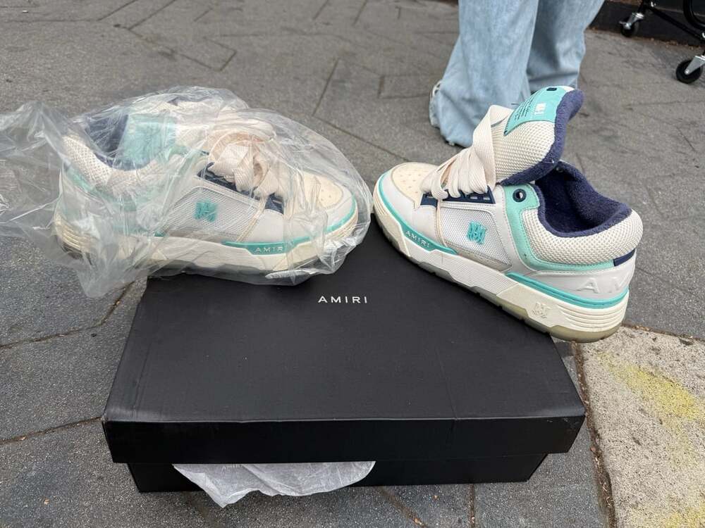 AMIRI MA-1 Sneakers White Turquoise
